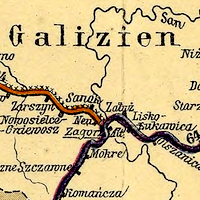 Artaria Railway and Postal Communications Map 1887