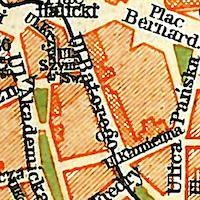 Hartleben's Travel Guide Map of Lemberg (Lwów) 1914
