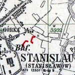 World War I Battle Lines around Stanisławów, September 1916
