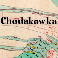 Chodakówka Village Cadastral Map 1849