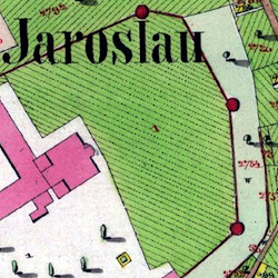 Jarosław Town Cadastral Map undated ca. 1852
