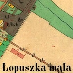Łopuszka Mała Village Cadastral Map 1851
