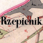 Rzepiennik Strzyżewski Cadastral Map 1850