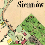 Siennów Village Cadastral Map 1851
