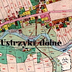 Ustrzyki Dolne Cadastral Map 1852