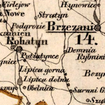 von Schlieben Map of Three Galician Kreise (Brzeżany, Tarnopol, Czortków) ca. 1828