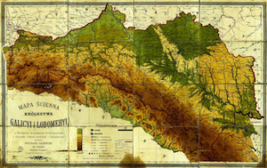 Stanisław Majerski Map of Galicia and Lodomeria, ca. 1910