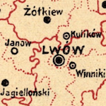 Małopolska and Bukovina Map 1919