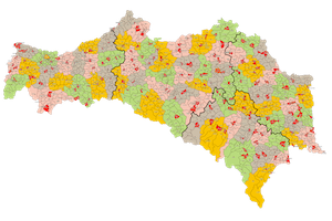 Galicia Composite Voivodeship Administrative Map 1938