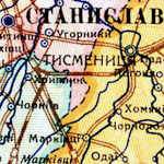 Administrative Map of Stanislav Oblast 1941