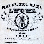 Lemberg (Lwów) Town Plan 1871