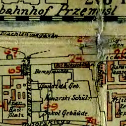 Przemyśl Street Map 1917