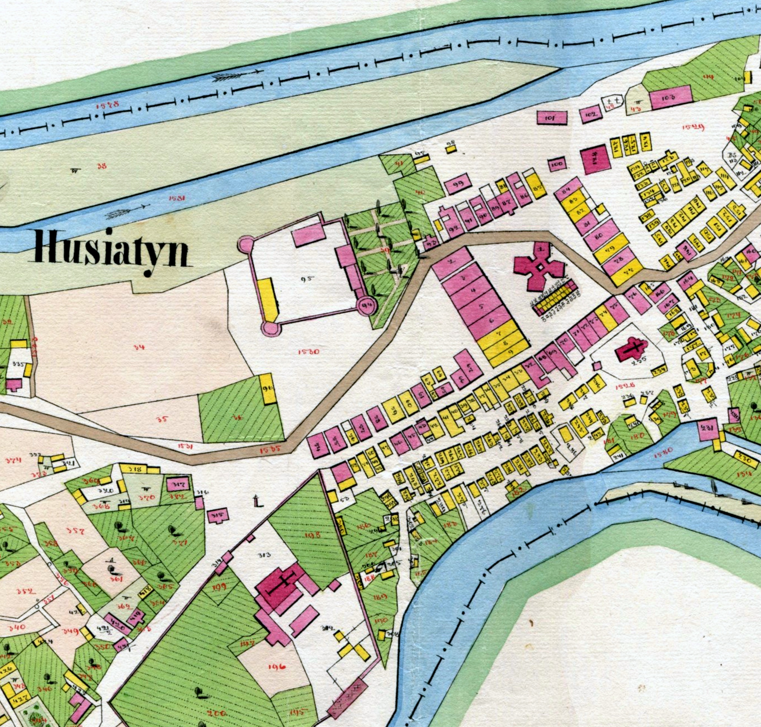 Husiatyn cad map 1862